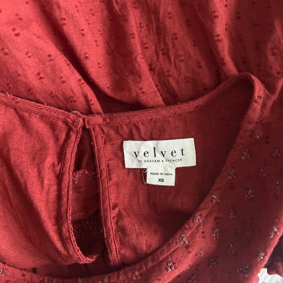 Velvet Brand Cotton Peplum Top - Picture 3 of 5